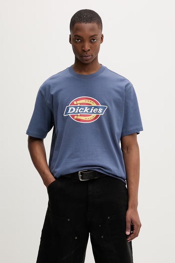 Dickies tričko pánske bavlnené modrá DK0A88FGRI21