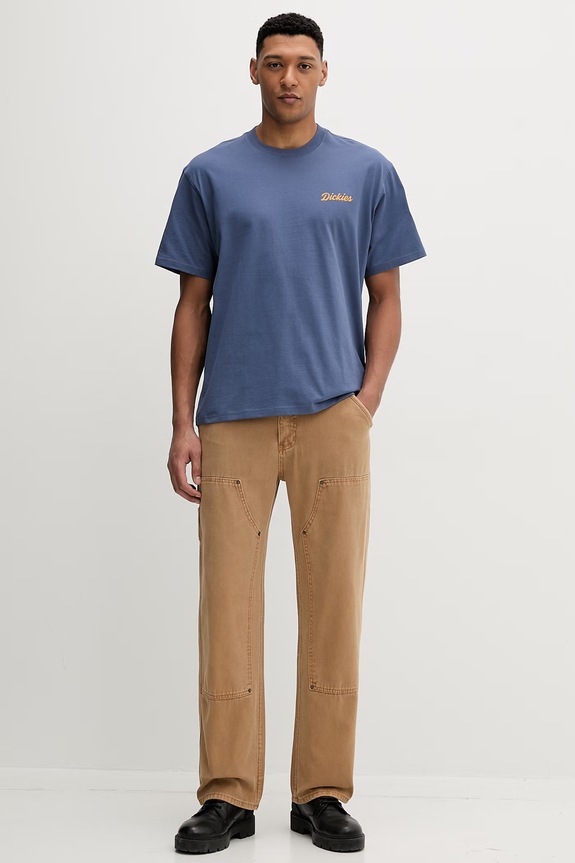 Bavlnené tričko Dickies DK0A8886RI21 modrá SS26
