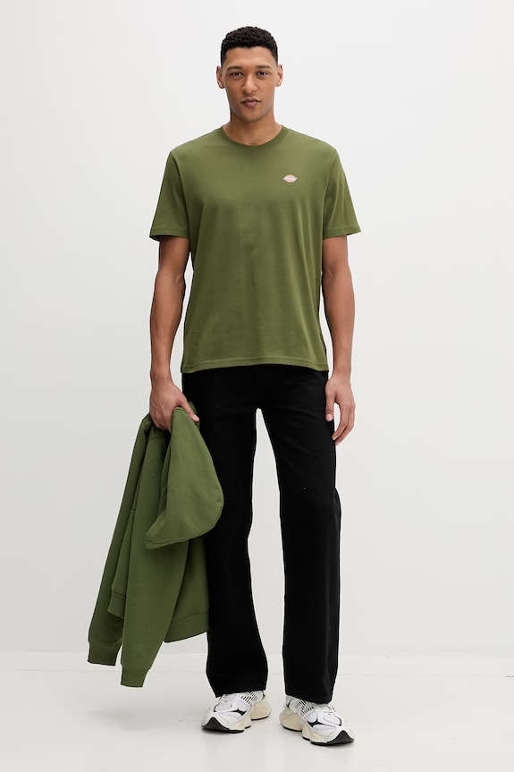 Bavlnené tričko Dickies DK0A4XDBK721 zelená SS26