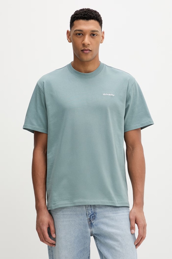 Dickies tricou din bumbac imprimeu verde DK0A89ENL371