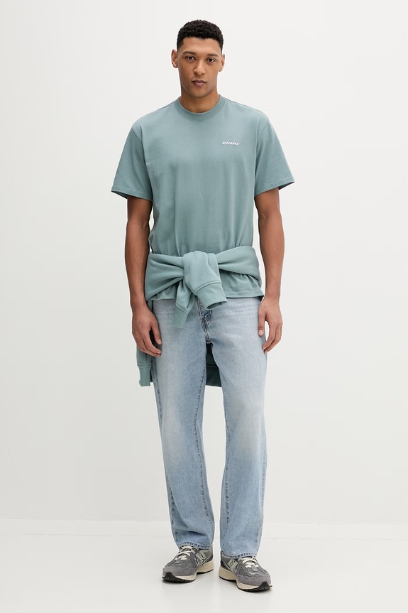 Dickies tricou din bumbac DK0A89ENL371 verde SS26