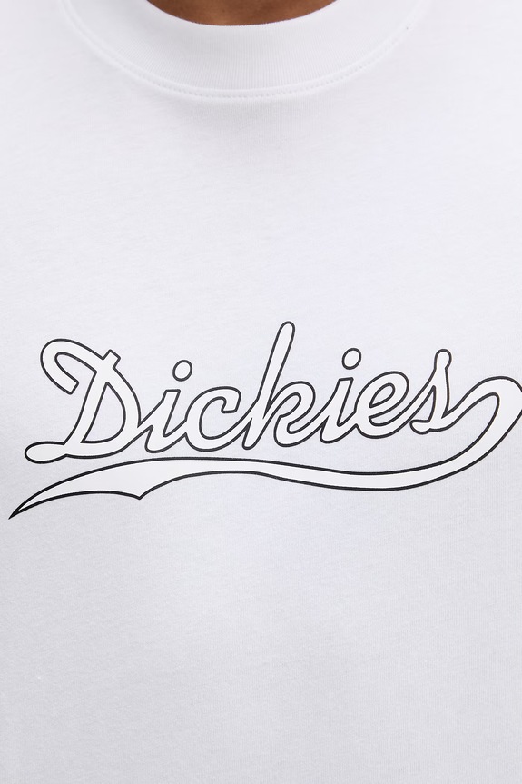 Bavlnené tričko Dickies DK0A88PE0WH1 biela