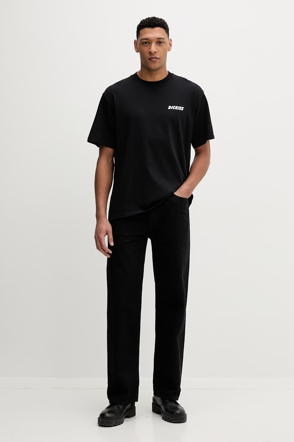 Dickies tricou din bumbac DK0A8853BLK1 negru SS26