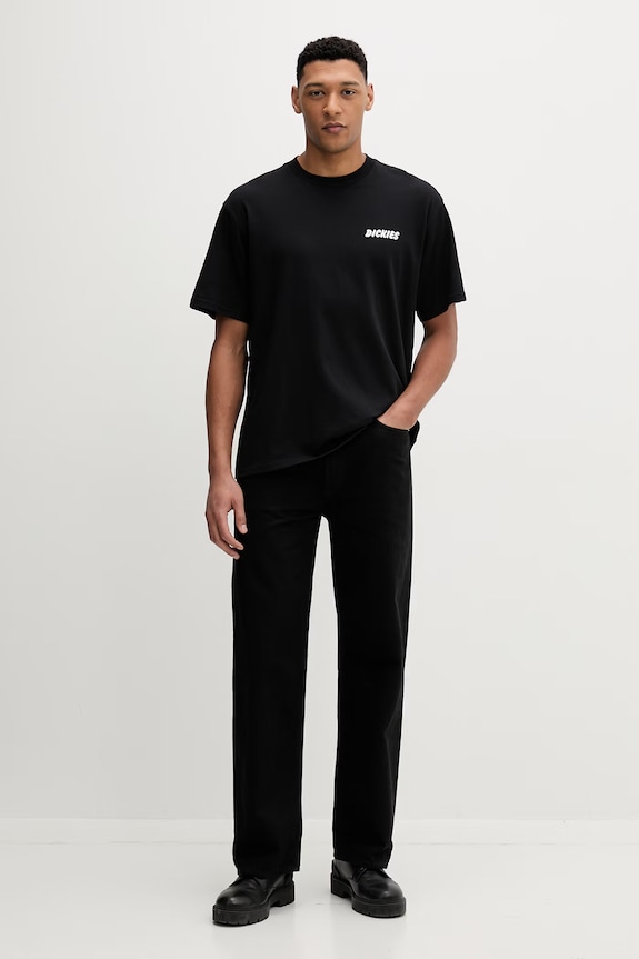 Dickies tricou din bumbac DK0A8853BLK1 negru SS26