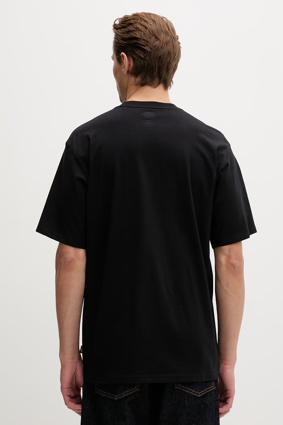 Ρούχα Dickies t-shirt ανδρικό βαμβακερό DK0A88JHBLK1 μαύρο