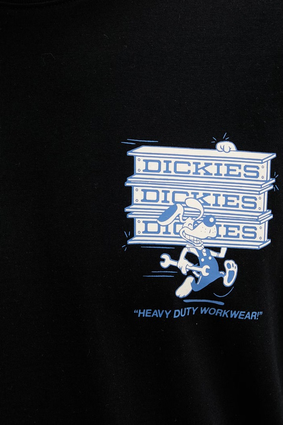 Dickies t-shirt ανδρικό βαμβακερό DK0A88JHBLK1 μαύρο