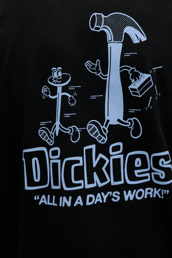 Dickies majica za muškarce od pamuka DK0A88GEBLK1 crna