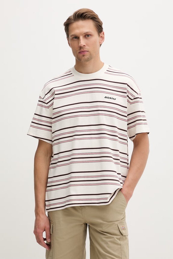 Dickies T-shirt ανδρικό βαμβακερό μπεζ DK0A88GFC481