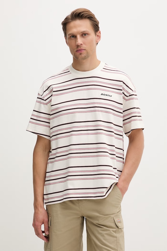 Dickies T-shirt ανδρικό βαμβακερό μπεζ DK0A88GFC481
