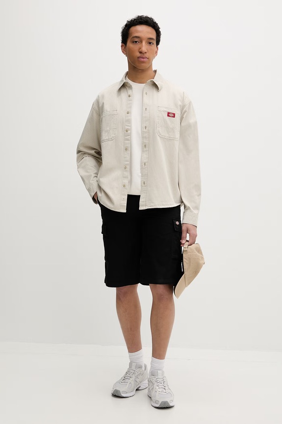 Dickies t-shirt ανδρικό βαμβακερό DK0A883BC481 μπεζ SS26