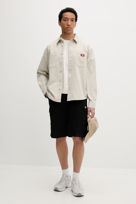 Dickies t-shirt ανδρικό βαμβακερό DK0A883BC481 μπεζ SS26