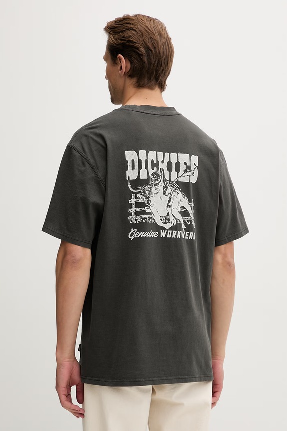 Dickies T-shirt męski bawełniany szary DK0A883BBLK1