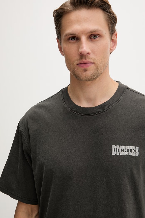 Dickies T-shirt męski bawełniany szary DK0A883BBLK1