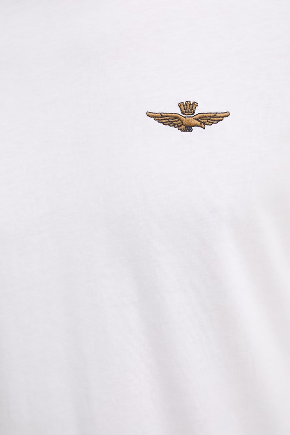 Βαμβακερό μπλουζάκι Aeronautica Militare TS2522UJ00641 λευκό