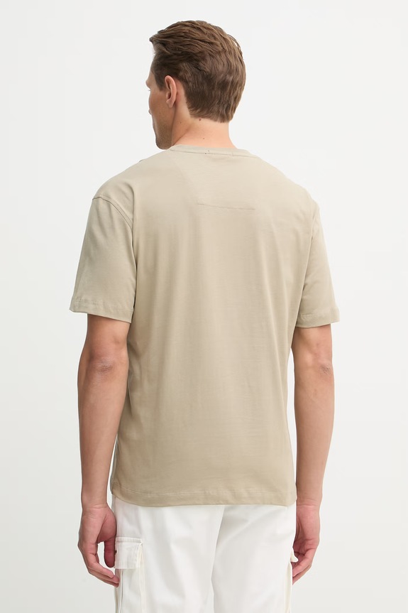 Ρούχα Βαμβακερό μπλουζάκι Aeronautica Militare TS2522UJ00641 μπεζ