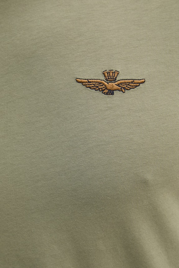 Βαμβακερό μπλουζάκι Aeronautica Militare TS2522UJ00641 πράσινο