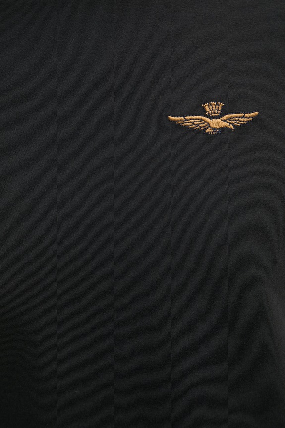 Βαμβακερό μπλουζάκι Aeronautica Militare TS2522UJ00641 μαύρο