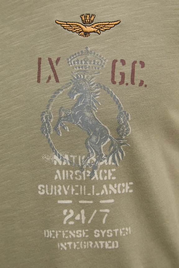Βαμβακερό μπλουζάκι Aeronautica Militare TS2543UJ00686