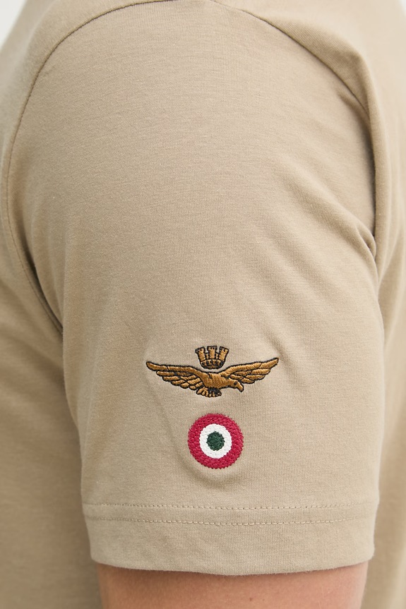 Βαμβακερό μπλουζάκι Aeronautica Militare TS2536UJ00641 πράσινο