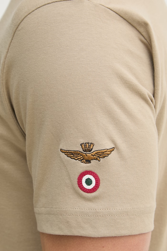 Βαμβακερό μπλουζάκι Aeronautica Militare TS2536UJ00641 πράσινο