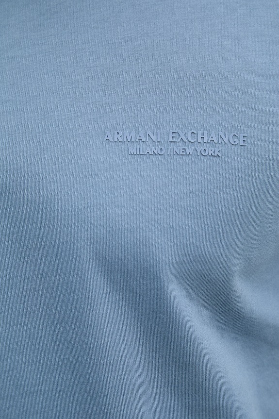 Armani Exchange kratka majica moška bombažna XM001281.AF10361 modra