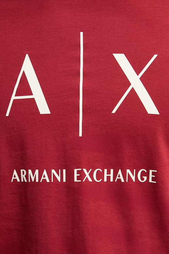 Armani Exchange t-shirt męski bawełniany XM002683.AF10356 czerwony