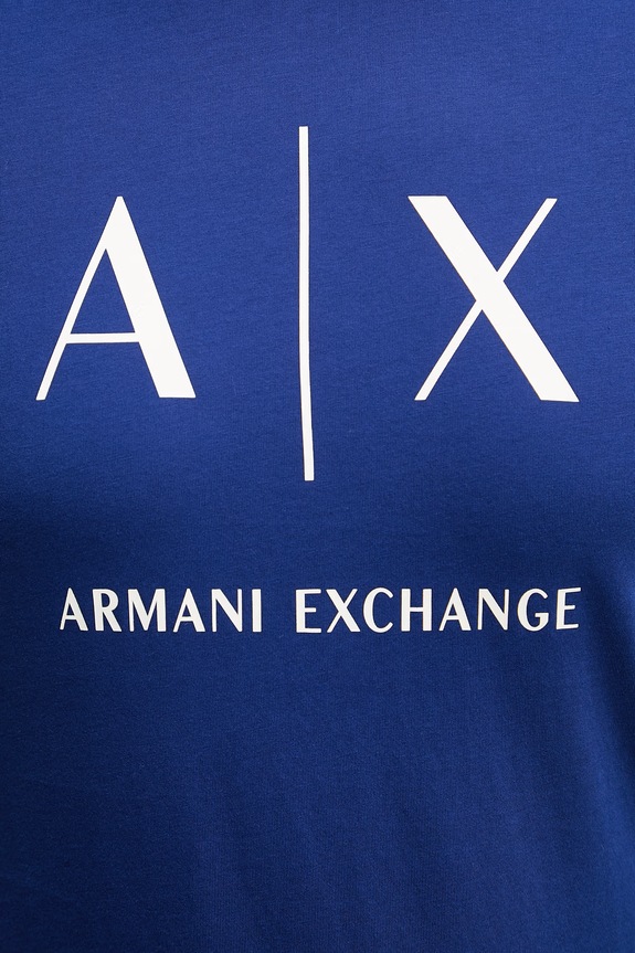 Pánske bavlnené tričko Armani Exchange XM002683.AF10356 tmavomodrá