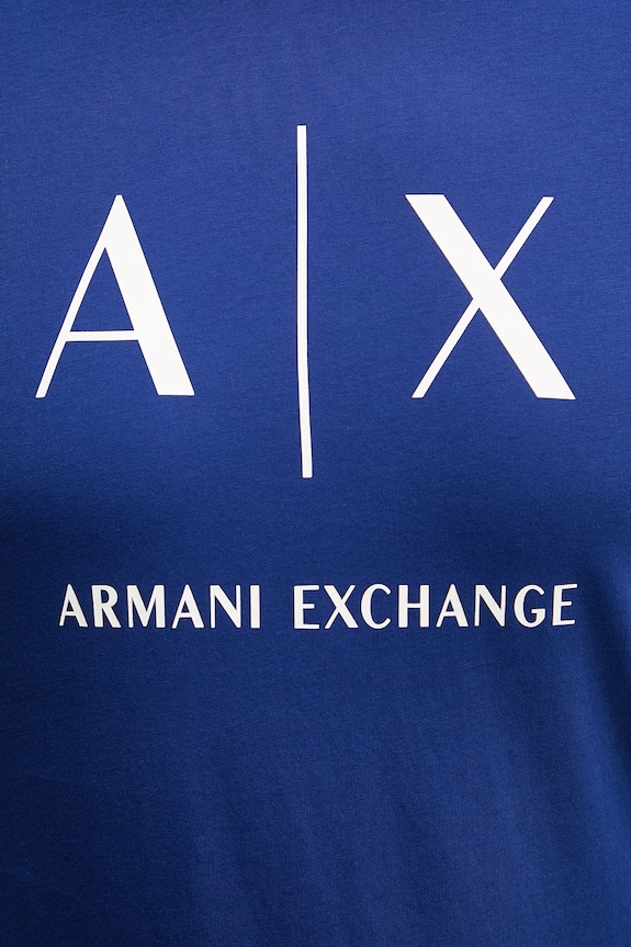 Pánske bavlnené tričko Armani Exchange XM002683.AF10356 tmavomodrá