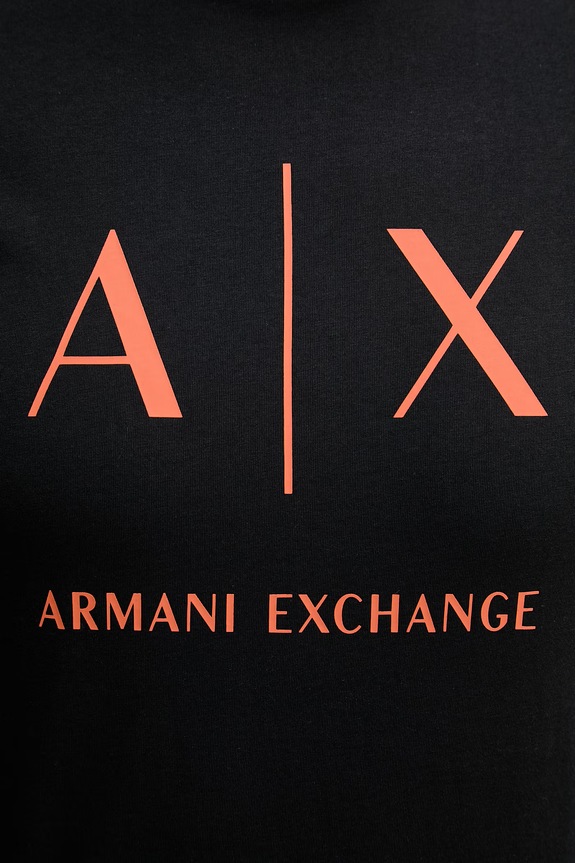 Pánske bavlnené tričko Armani Exchange XM002683.AF10356 čierna