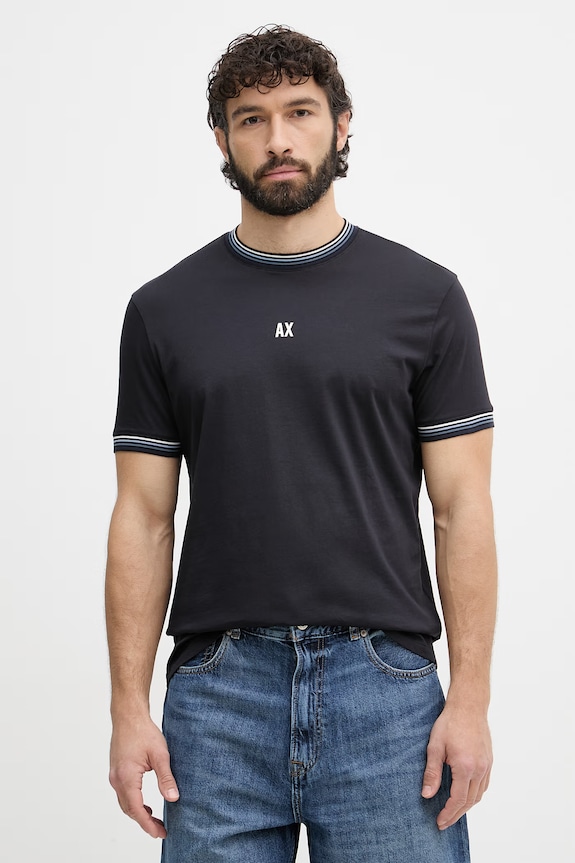Armani Exchange tričko pánske bavlnené tmavomodrá XM002451.AF10356