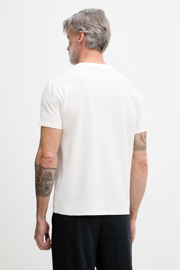 Ruházat Armani Exchange férfi pamut t-shirt XM002453.AF10337 fehér