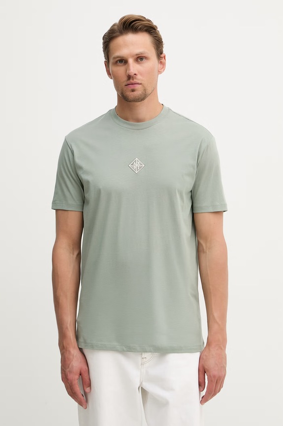 Armani Exchange tričko pánske bavlnené zelená XM002454.AF10358