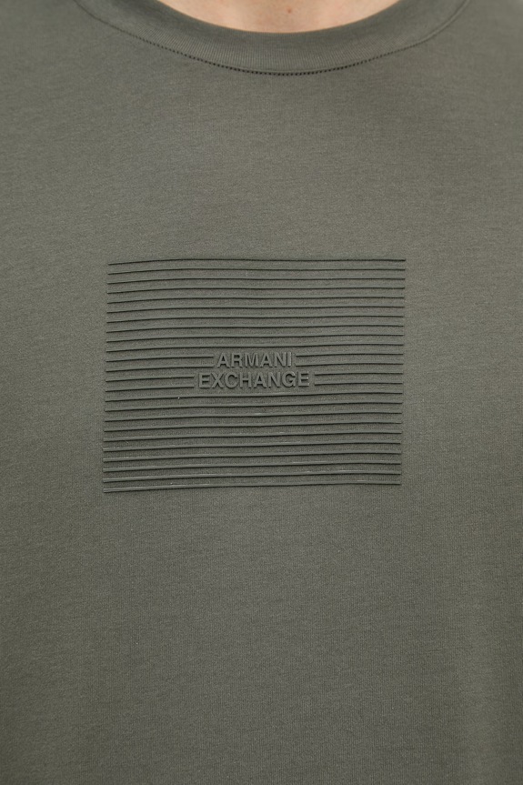 Armani Exchange t-shirt męski bawełniany XM002456.AF10356 zielony