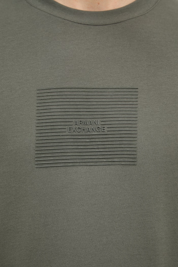 Armani Exchange t-shirt męski bawełniany XM002456.AF10356 zielony