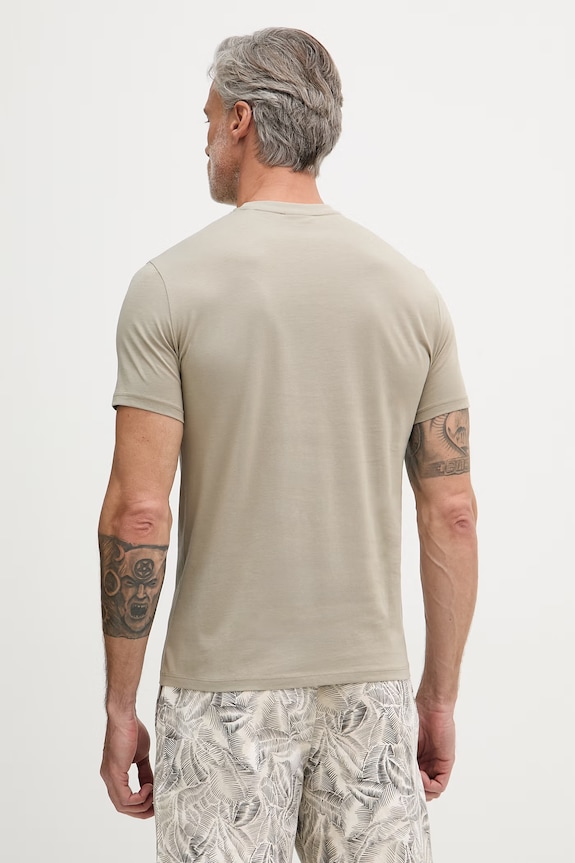 Îmbrăcăminte Armani Exchange tricou pentru bărbați, din bumbac XM002467.AF10356 bej