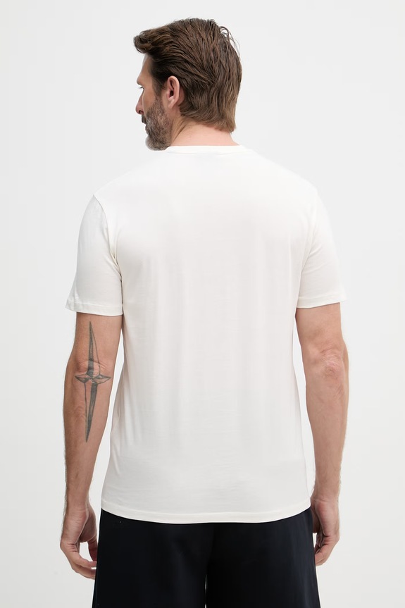Odzież Armani Exchange t-shirt męski bawełniany XM002471.AF10356 beżowy