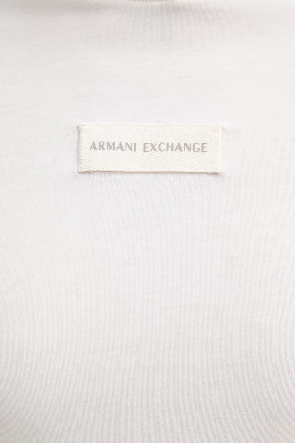 Armani Exchange t-shirt męski bawełniany XM002471.AF10356 beżowy