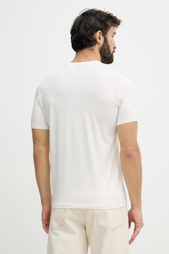 Odzież Armani Exchange t-shirt męski bawełniany XM002472.AF10356 beżowy