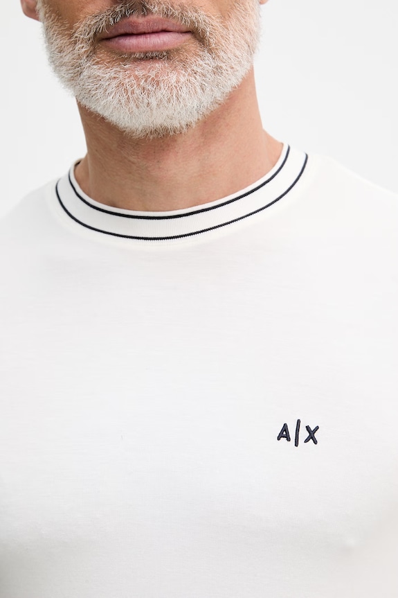 Armani Exchange tricou bărbați cu vâscoză XM002484.AF21936 bej