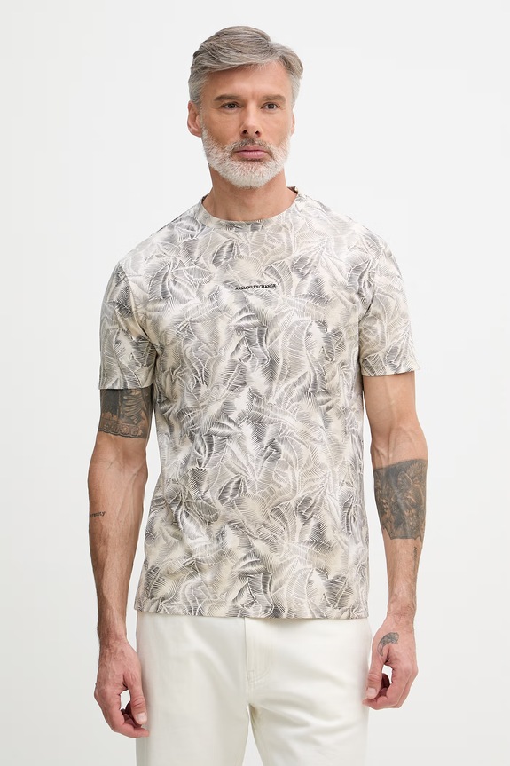 Armani Exchange tričko pánske bavlnené béžová XM002502.AF10358