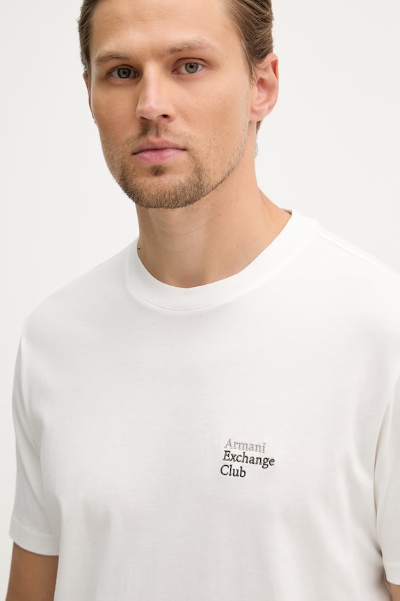 Armani Exchange T-shirt férfi pamut fehér XM002504.AF10358