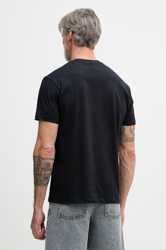 Ruházat Armani Exchange T-shirt férfi pamut XM002504.AF10358 sötétkék