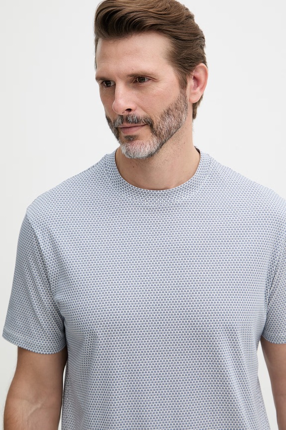 Armani Exchange t-shirt męski bawełniany niebieski XM002511.AF10356