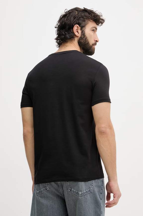 Ruházat Armani Exchange t-shirt férfi pamut XM002515.AF10356 fekete