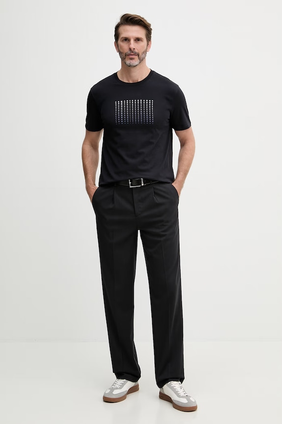 Armani Exchange t-shirt męski bawełniany XM002519.AF10334 granatowy SS26