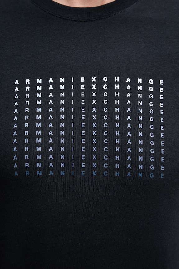 Armani Exchange t-shirt męski bawełniany XM002519.AF10334 granatowy
