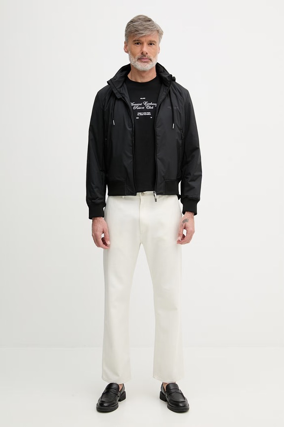 Armani Exchange t-shirt damski bawełniany XM002525.AF10334 czarny SS26
