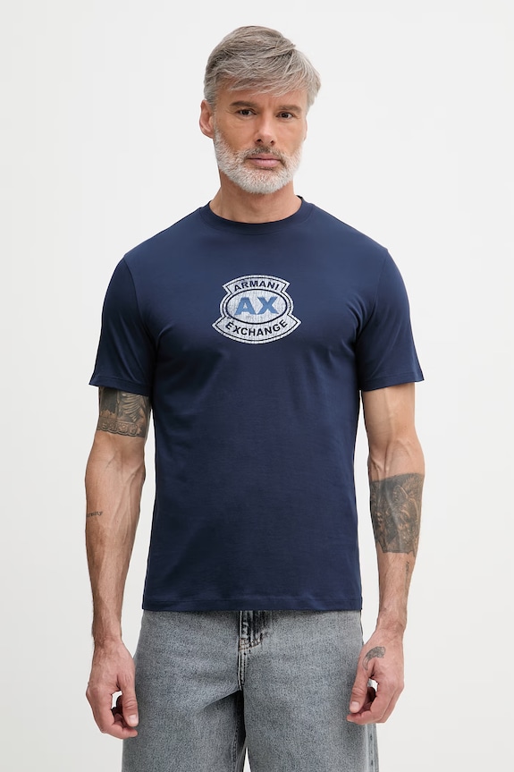 Armani Exchange tričko pánske bavlnené tmavomodrá XM002776.AF10356