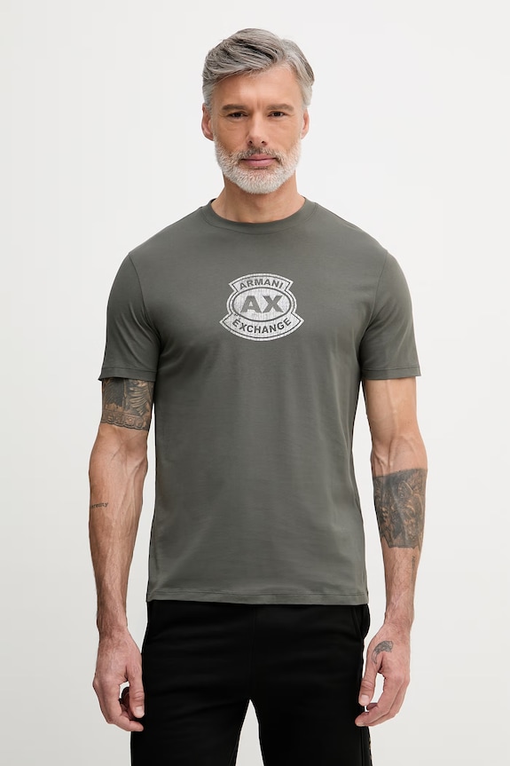 Armani Exchange tričko pánske bavlnené zelená XM002776.AF10356