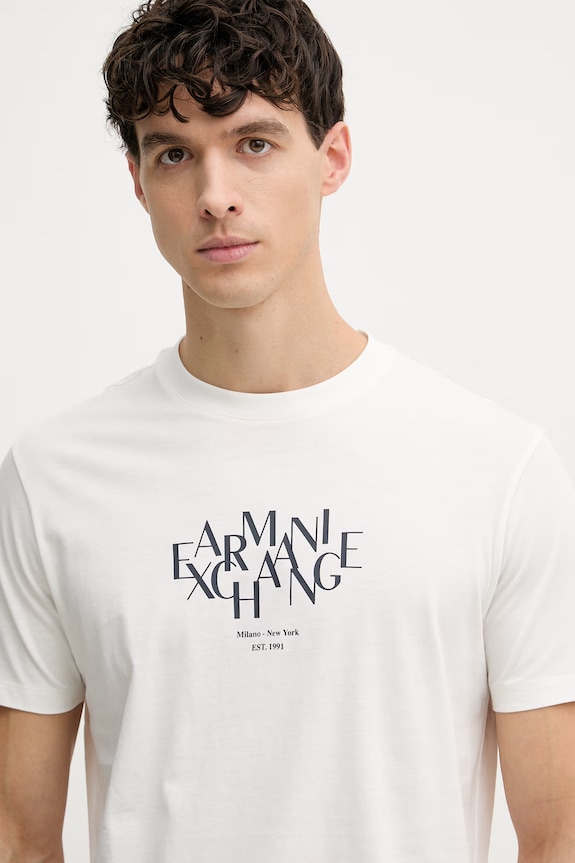 Armani Exchange tričko pánske bavlnené béžová XM002782.AF10356